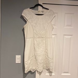 Charlotte Russe white lace dress size XL